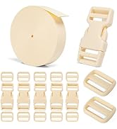 BEYOURD 1 inch Buckles and Straps Set, Daily Series Polyester Webbing, Side Release Plastic Buckl...