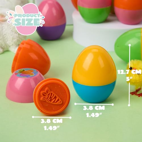 JOYIN Stempel Set, Spielzeug für Ostereier Jagd Spiel, Thema Party, Stuff, Osternkorb Stuffers Füllstoffe, Ostern Briefmarken Geschenke, Klassenzimmer Preis (12)