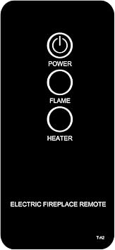 Replacement for Twin Star Duraflame Electric Fireplace Stove Heater Infrared Remote Control 23EF020GRA 28EF020GRA 33EF020GRA