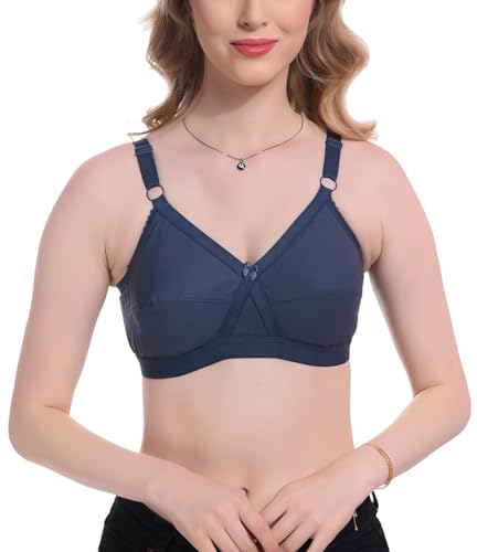 Image of Elina Women's 100% Cotton Regular Full Coverage T-Shirt Bra (Enora)