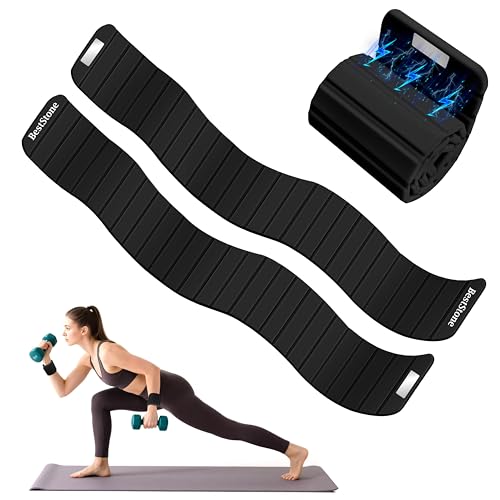 Magnetic Wrist and Ankle Weights for Women – 2 Packs(1.1 lbs Each) Wrist Weights, Adjustable Arm, Leg & Hand Weights Set for Gym, Pilates, Walking, Yoga, Workout & Home Fitness(Black)