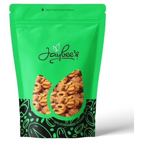 Sweet & Spicy Trail Mix 28 oz – Smoked Almonds, Toffee Peanuts, Honey Roasted Peanuts, Pretzels, Spicy Peanuts, Resealable Bag – Bold Flavor, Perfect Party Snack, Bar Mix - Jaybee’s Nuts Cover