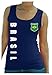 Produktbild AkyTEX Brasilien Brasil Damen Tank-Top Name Nummer WM-2022 Trikot Navyblau L