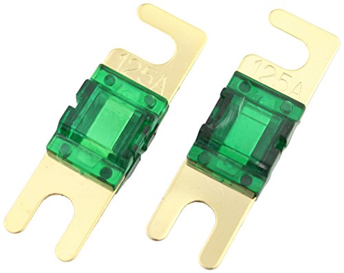 Bullz Audio (BMANL125G) Gold 125 Amp Mini ANL Fuse - 2 Piece