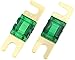 Bullz Audio (BMANL125G) Gold 125 Amp Mini ANL Fuse - 2 Piece