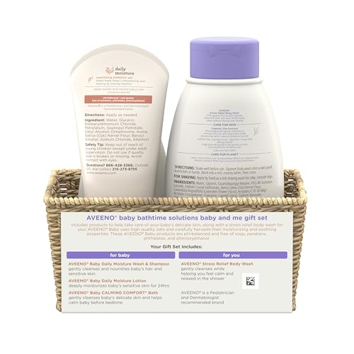 Aveeno Baby 557906 Bathtime Solutions Baby & Me Gift Set thumb #6