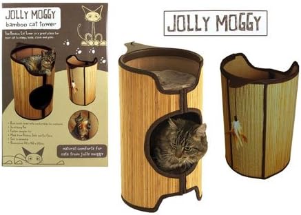 Jolly Moggy Bamboo Cat Tower Pets Cat Beds Sleepers 5060161239980
