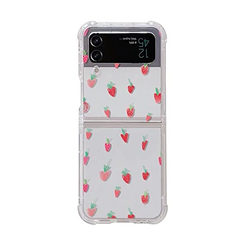 Coque ZFlip 3 mignon bracelet fraise pour sorties et selfies