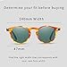 EyeGlow Vintage Round Sunglasses Women Sunglasses for Men 5235 Acetate Material Polarized Lens