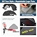 Hooke Road JK Aluminum Front Rear Inner Fender Liners for 2007-2018 Jeep Wrangler JK 2/4 Doors, Splash Mud Guard Wheel Well Liner Covers - 4PCS Set