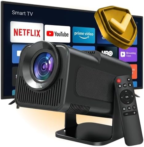 Projetor Portátil HY320 Smart Full HD com Android 11 | Wi-Fi 5G +...