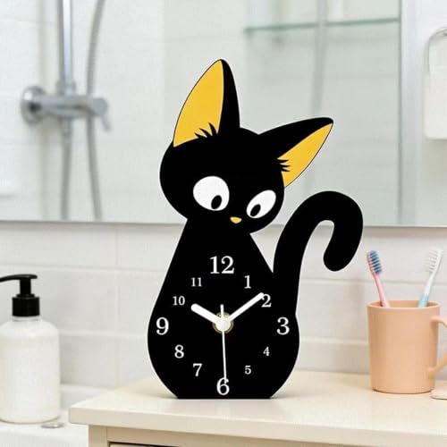 Reloj de mesa analógico sin reflejos para ver la hora en la cocina 4