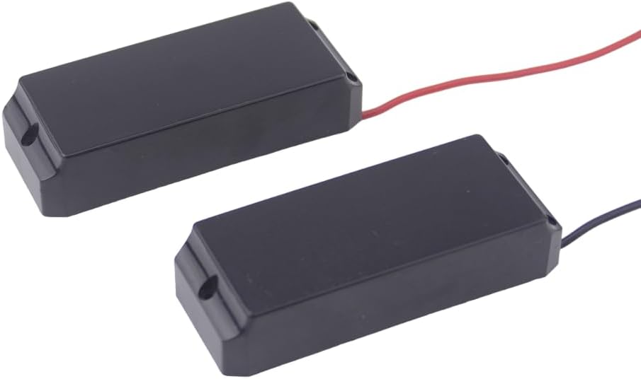 Soapbar Bass Guitar Pickups Set for Thunderbird – High Output Replacement PUs for Electric Bass, TB4PUS-MMS