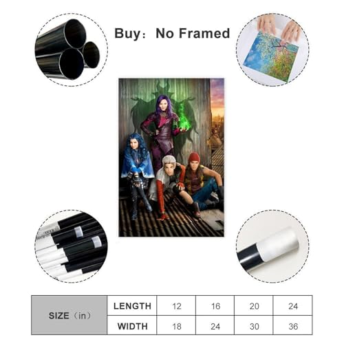 Poster Descendants sur toile decoration murale tendance pour bureau - 2
