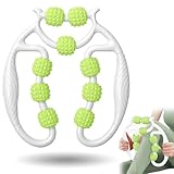Massaggiatore per muscoli delle gambe, massaggiatore per piedi, massaggiatore per piedi, rullo muscolare, rullo e palline, rullo per massaggio, rullo per massaggio, rullo per massaggio gambe (verde)