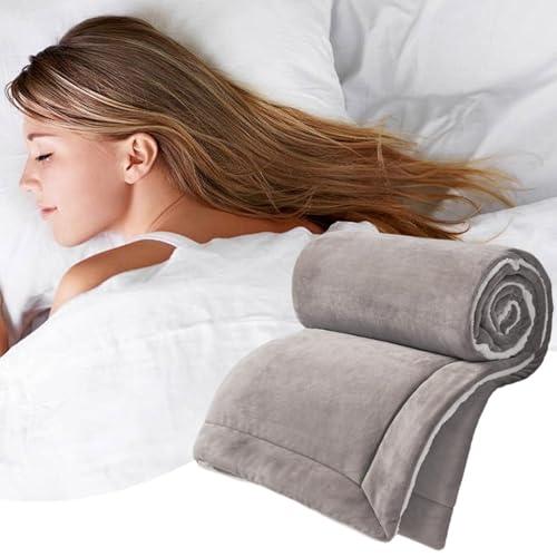Couverture réversible en polaire chaude et épaisse pour lit - 7