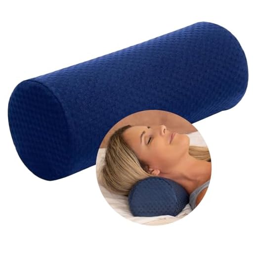 Carex Lumbar Roll Lower Back Support Pillow - Chair Seat Posture Corrector - Relieve Spine and Neck Pain with McKenzie Method, Use in Bed During Sleep, Car While Driving and Working at Office Desk