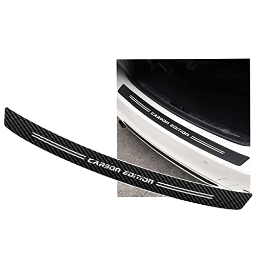 Xotic Tech Trunk Rear Bumper Protector Vinyl Decal Sticker, Hallow Carbon Fiber Pattern (Length 41.3”) #TOP7