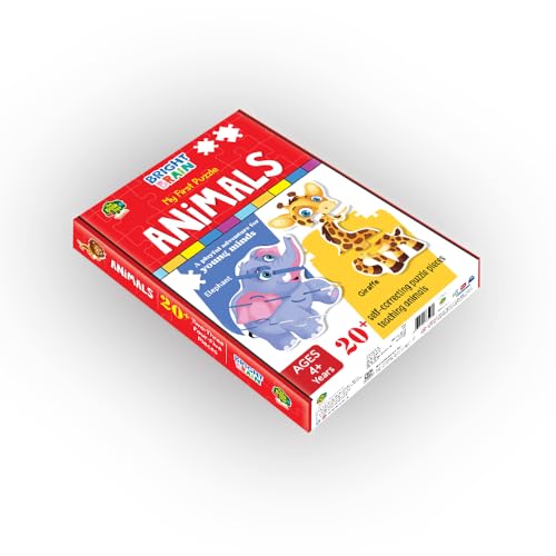Image of The Book Tree Animals Puzzle 20+ Big Size Piece Jigsaw Puzzle for Preschoolers, Educational Toy for Learning Animals, Gifts for Kids Ages 3 to 6 by Majestic Book Club