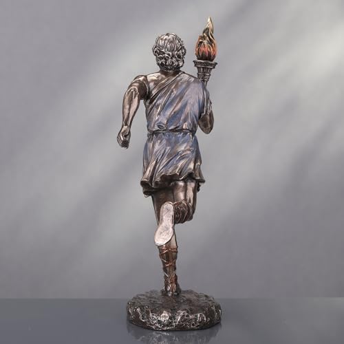 Estatua Veronese Design portador de antorcha de 9 pulgadas miniatura 7