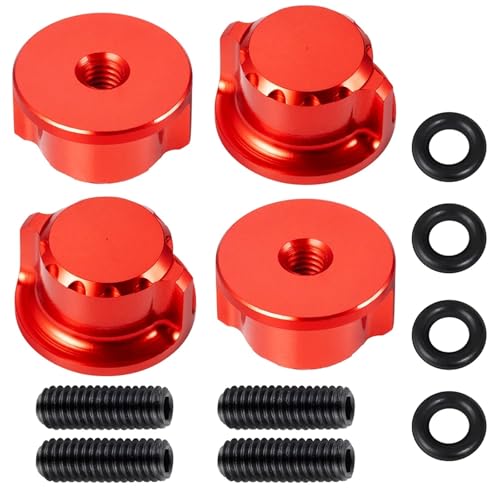 RC�N���[���[�p�A�b�v�O���[�h�p�[�c For Slash Trx 2Wd For 4X4 For E-Revo For Summit Pro 6070-00/6087-00 �A���~�����{�f�B�}�E���g�܂݃l�W�i�b�g�܂݃��b�V���[�L�b�g(Red)