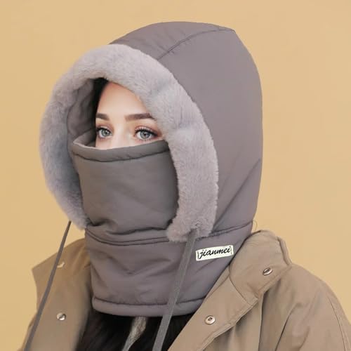 Balaclava para Hombre, Máscara Facial 3 en 1 con Gorro y Pañuelo, Protección Invernal para Esquí, Snowboard, Ciclismo y Senderismo miniatura 6