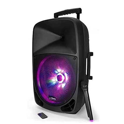 Portable Speaker 15'/ 38 cm - 800W - USB/BLUETOOTH/FM/VHF MICRO - PARTY-15LED