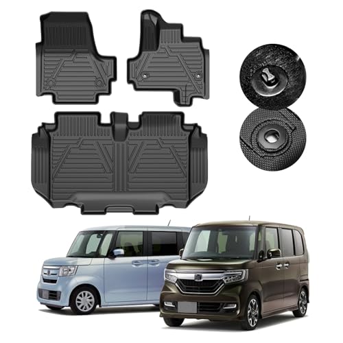 ホンダ　N-BOX JA3/4フロアーマット Amazon | GIMUYA ホンダ N-BOX JF3 JF4 3D フロアマット 防水 立体構造