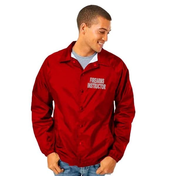 Service and First Responders Firearms Instructor Coach Jacket Event Staff Men’s and Women’s Windbreaker2