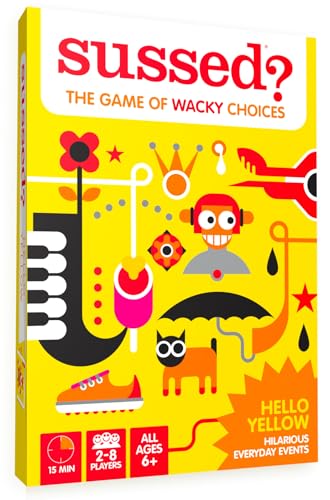 SUSSED-The-Wacky-What-Would-You-Do-Social-Card-Game-Fun-Easy-for-Kids-Easter-Basket-Stuffer-Family-Travel-Game-Road-Trip-Activity-Ages-6-Up-Yellow-Pack SUSSED The Wacky What Would You Do Social Card Game Fun Easy for Kids Easter Basket Stuffer Family Travel Game Road Trip Activity Ages 6 Up Yellow Pack