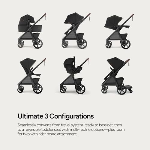 Image of Mompush Ultimate 3 Full Size Stroller, Extendable Seat, Infant to Toddler