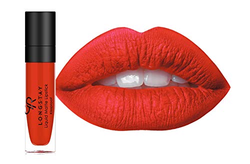 Golden Rose Long Wearing LONGSTAY Liquid Matte Lipstick (14 - Vermillion)