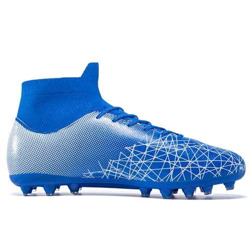 Unisex Adult Soccer Cleats Professional Soccer Shoes High-Tops Breathable Athletic Turf Outdoor Indoor Mens Spikes Shoes4