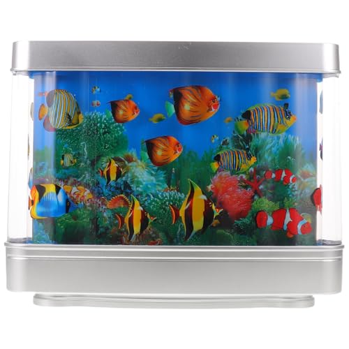 Lampe aquarium tropical LED artificielle animée - Cadeau idéal veilleuse USB océan