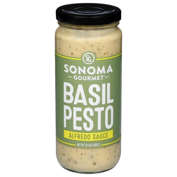 Sonoma Gourmet, Basil Pesto Alfredo Sauce, 15.5 Ounce