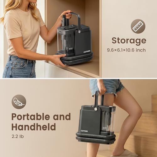 COTIAR Portable Spot Carpet Cleaner — 0.9L Handheld — view 6