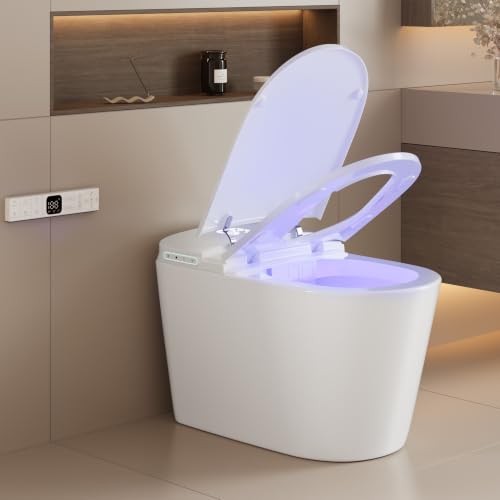 Image of Smart Toilet with Bidet Built In Heated Seat Dual Flush /Seat & Lid
