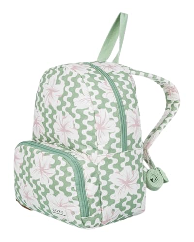 Image of Roxy Women's Always Core Backpack | Travel | Everyday Carry | Beach | Polyester | 8L Capacity - Basil Party Waves