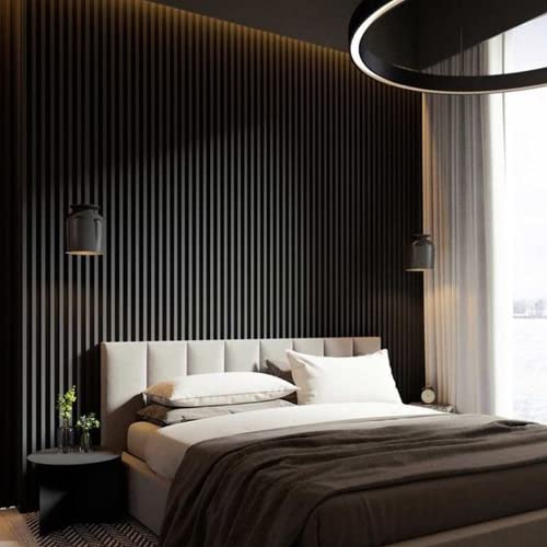 Catálogo para Comprar On-line Deco Pvc , listamos los 10 mejores. 44 Lambrin Plus Decorativo Wpc Tipo Madera Para Muro/Acanaldo o ranurado (MADERA EBANO)