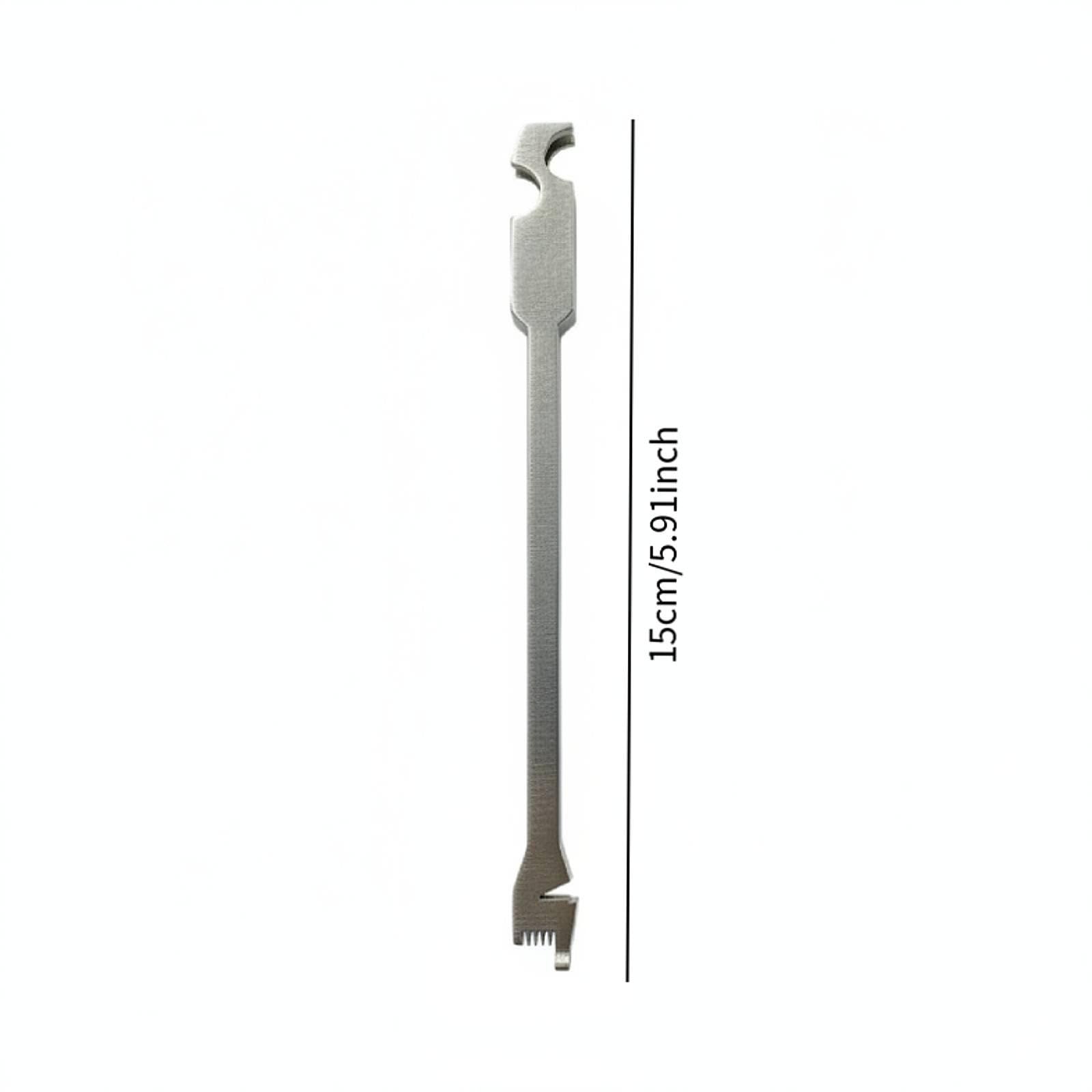 Milageto Llave afinación para dulcimer, accesorios musicales con caja almacenamiento, herramienta compacta para instrumentos, llave afinación