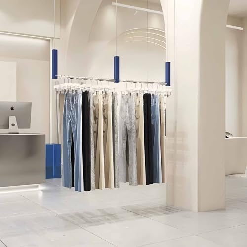 Étagère de rangement vêtements plafond pour dressing épuré
