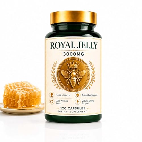 Royal Jelly 3000mg  Bee-Derived Royal Jelly Formula Premium Daily Capsules for Women 120 (1)