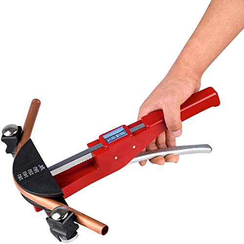 Tube Bender Kit HVAC Refrigeration Ratchet Tubing Bender Aluminum Copper Pipe Bender Heavy Duty Manual Ratcheting Tubing Bender Set 1/4 to 7/8 Inch with Carrying Box