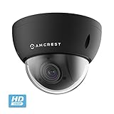 Amcrest ProHD PTZ (4x Optical Zoom) 1080P Outdoor POE IP Camera Motorized Vandal Dome, IP66 Weatherproof, IK10 Vandal Proof, Pan/Tilt/4x Motorized Zoom, 2-Megapixel (1920TVL), IP2M-848E Black