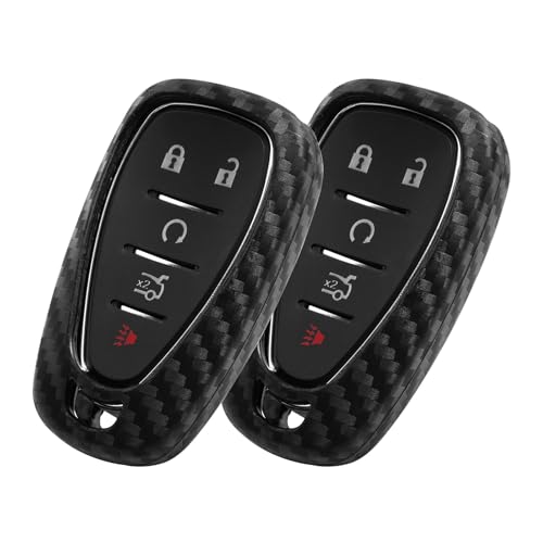 Coque de clé en silicone carbone antichoc pour Chevrolet Blazer et Bolt