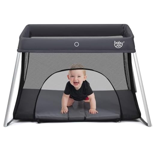 BABY JOY Baby Foldable Travel Crib