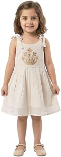 Styronis Girls Cotton Sleeveless Dress | Frock for Baby Girls & Kids | Soft Breathable Summer Wear Floral Design | Lightwe... Price In India