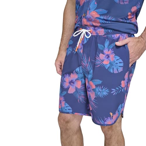 Margaritaville Men's Standard Island Reserve Hibiscus Print Swim Trunk3