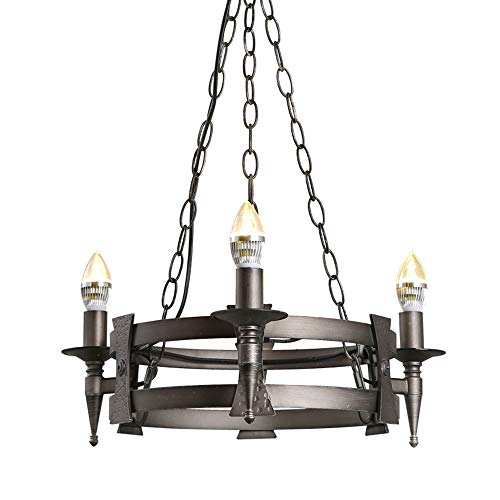 Suspension restaurant droplight maison noir rond pour éclairage rétro moderne - 2