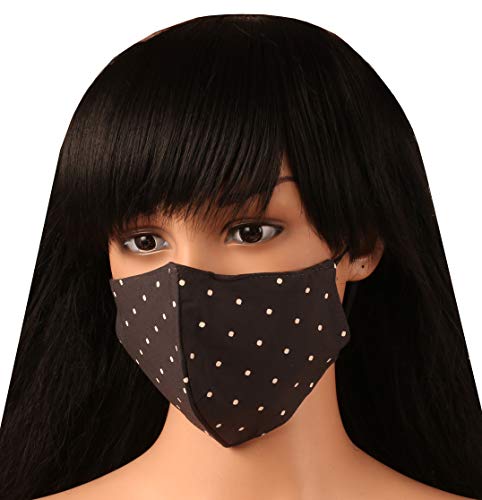 Touchstone Máscara facial de algodão de 3 camadas reutilizável, lavável, tamanho pequeno (pacote com